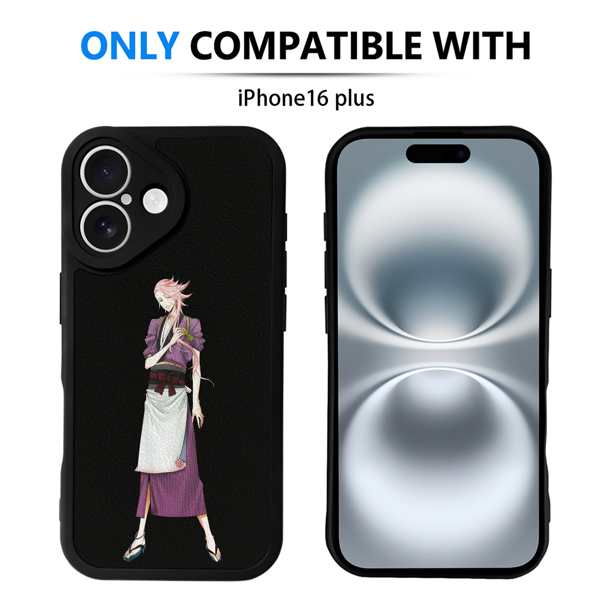 （画像用） 刀剣乱舞 Touken Ranbu 【iPhone 16シリーズ対応】シリコンスマホケース（レザー調） 材質：シリコン
